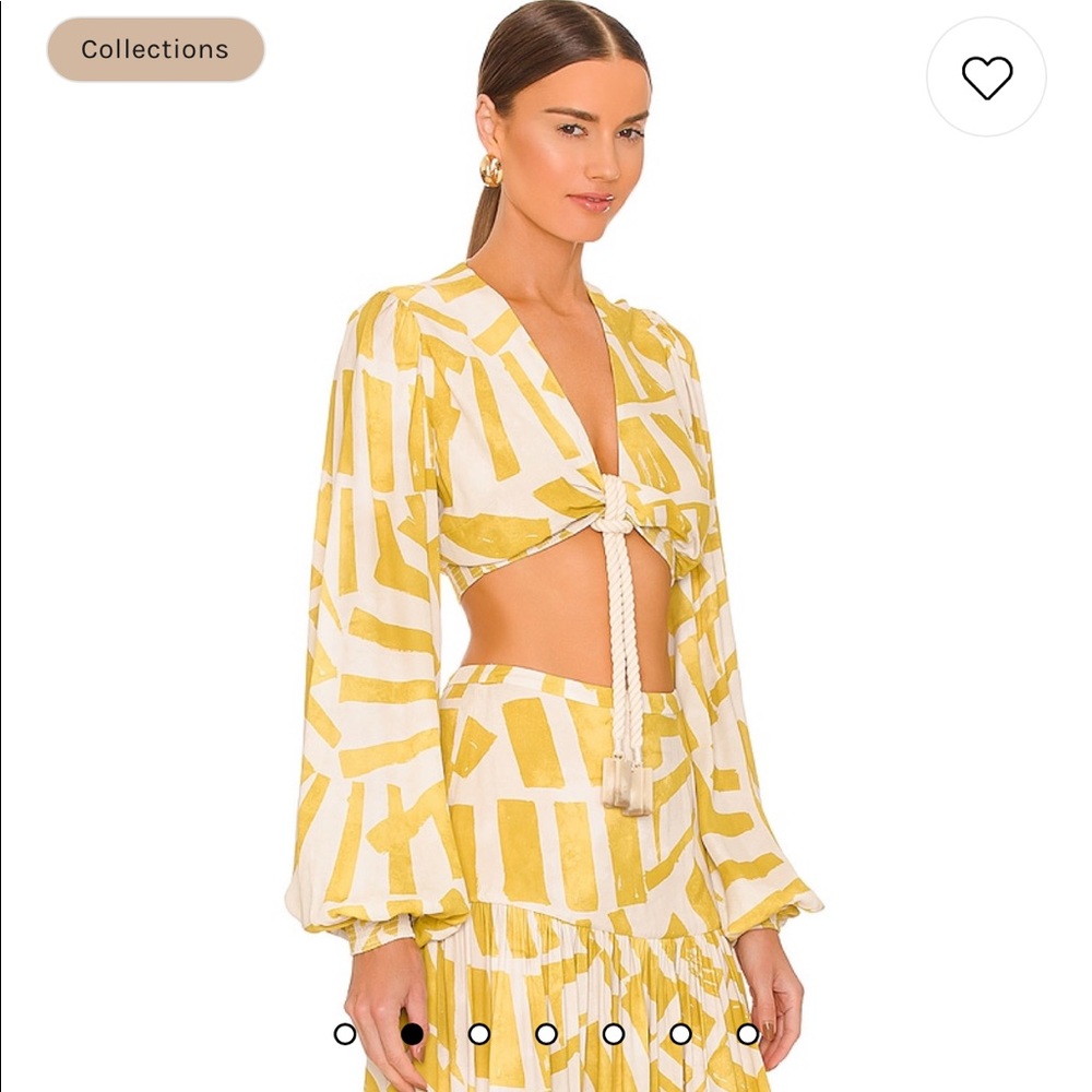 Alexis BIOSA top size small. Canary color. NWT.